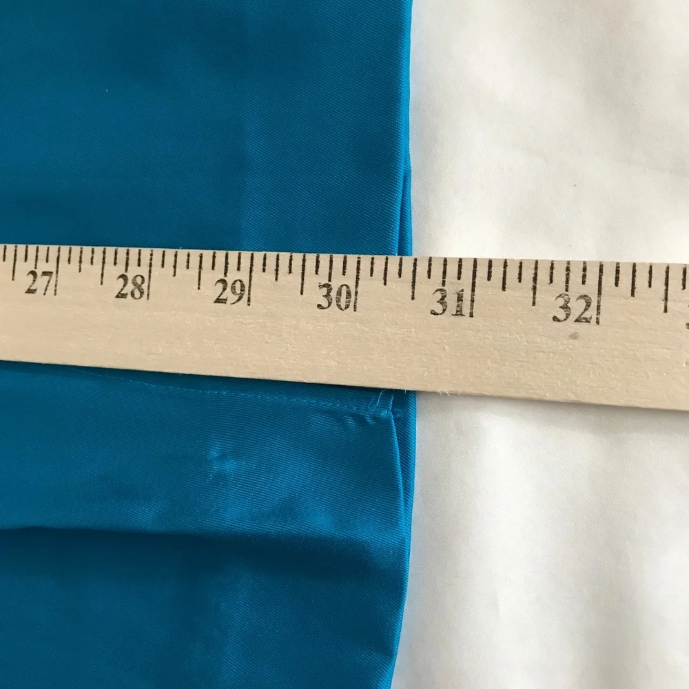 J. CREW Satin Sarong Skirt Turquoise Blue NWT Women’s Plus Size 16